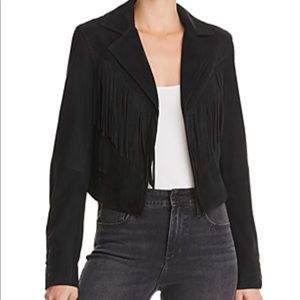 PAIGE Suede Fringe Jacket